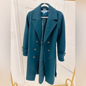 Draper James Teal Coat